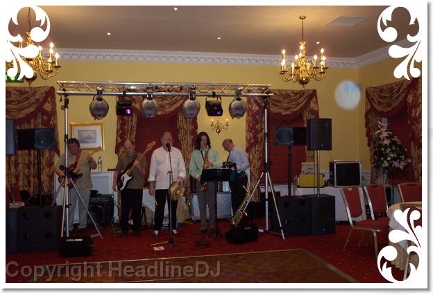 Lighting and Equipment supplied by HeadlineDJ at Farington Lodge
